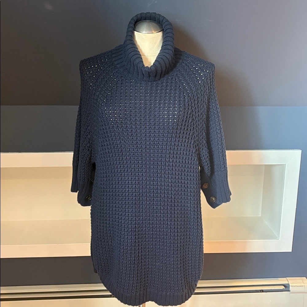 J. Crew Navy Cowl Neck Sweater